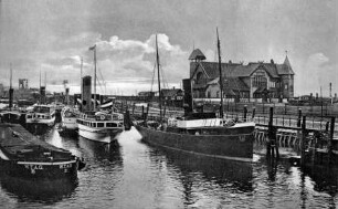 Außenhafen Emden um 1920/Ems