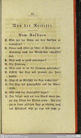 Von der Reiterei