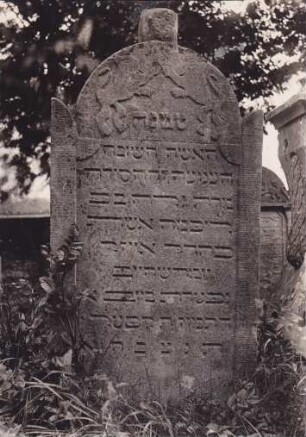bei Landau, Judenfriedhof. Grabstein