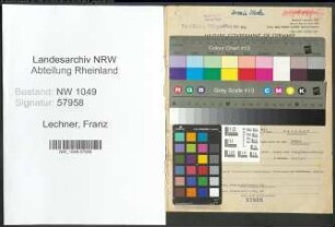 Entnazifizierung Franz Lechner , geb. 10.02.1900 (Kaufmann)