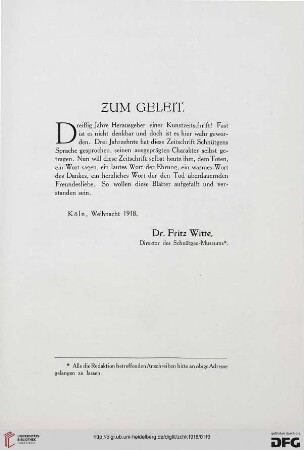 Zum Geleit