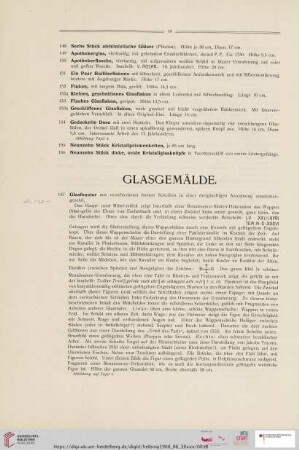 Glasgemälde (Nr. 157 - 164)