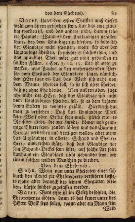 Von dem Ehebruch.