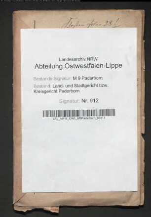 Erblasser: Mische, Hermann; Erblasser: Mische, Gertrud, geb. Gödde: