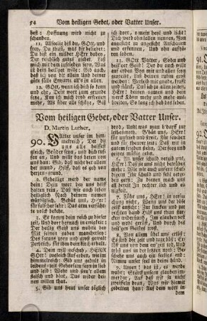 54-57, Vom heiligen Gebet, oder Vatter Unser (90 - 98)