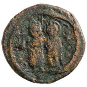 Münze, Halbfollis, 604 - 605