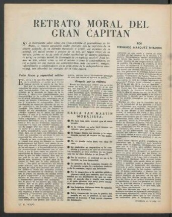 Retrato moral del gran capitán