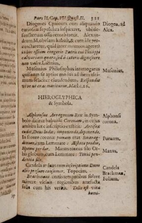 311-317, Hieroglyphica & Symbola. Alphonsus Arragonum ...