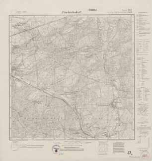 3061 (alte Nr.: 1567) Friedrichsdorf, Meßtischblatt (4cm - Karte)