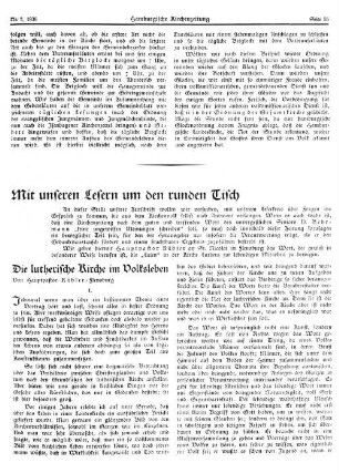 Mit unseren Lesern um den Runden Tisch