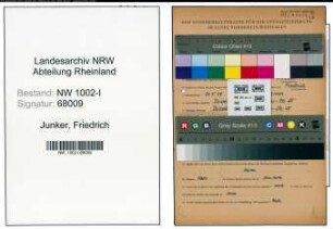 Entnazifizierung Friedrich Junker , geb. 20.05.1889 (Ingenieur)