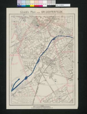 Gleich's Plan von Gr. Lichterfelde