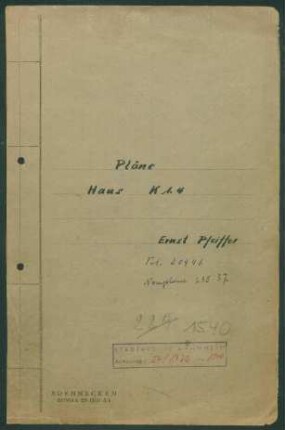 Ernst Pfeiffer, Inhaber des Eisenwaren-Fachgeschäfts Adolf Pfeiffer GmbH, Mannheim, M 5, 3 - Wiederaufbau des Geschäftshauses K 1, 4 in Mannheim