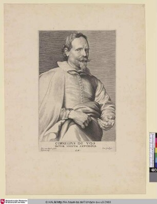 Cornelius de Vos [Porträt des Malers Cornelis de Vos; Cornelis de Vos; Portret van Cornelis de Vos]