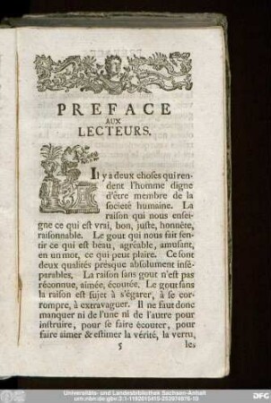 Preface Aux Lecteurs.