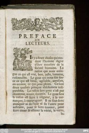 Preface Aux Lecteurs.