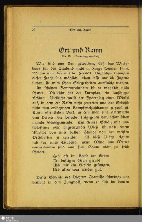 Ort und Raum