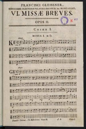 1-6, Missa I. - Missa II.
