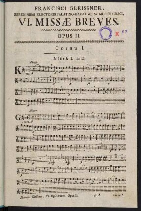 1-6, Missa I. - Missa II.