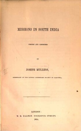 Missions in South India