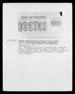 Troyes, Zeichnung des sogenannten Sarkophags des Bischofs Ragnegisel