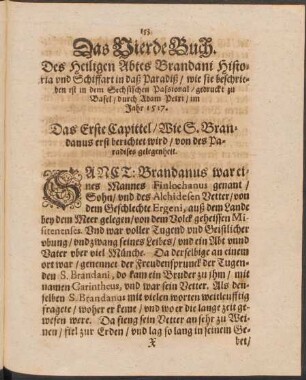 Das Erste Capittel ... - Das Fünffte Capittel ...
