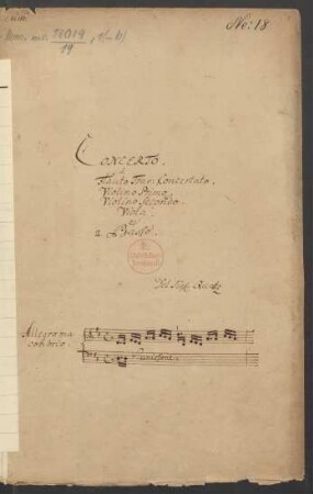 Konzerte; fl, strings, bc; D-Dur; QV 5: 46; GroF 1579
