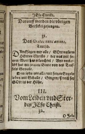 III. Vom Leiden und Sterben Jesu Christi.