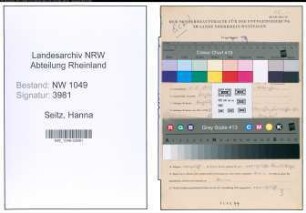 Entnazifizierung Hanna Seitz , geb. 01.05.1913 ()