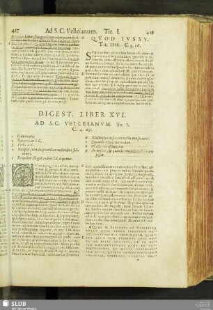 Digest. lib. XVI. ad s.c. Uelleianum