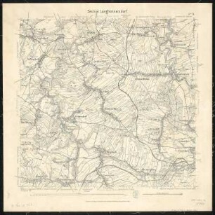 Äquidistantenkarte 79 : Section Langhennersdorf, 1891 : Section Langhennersdorf. - 1:25000. - Leipzig: Giesecke & Devrient, 1891. - 1 Kt.