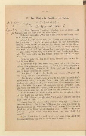 II. Der Mensch im Verhältnis zur Natur