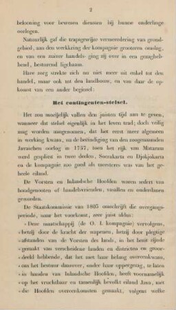 Het contingenten-stelsel