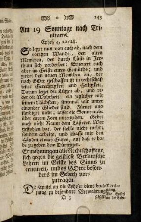 245-260, Am 19. Sonntage nach Trinitatis