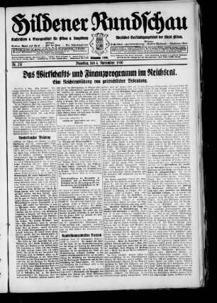 Hildener Rundschau. 1924-1936