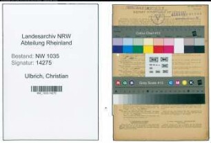 Entnazifizierung Christian Ulbrich , geb. 07.02.1900 (Steiger)