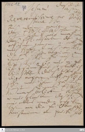 Brief von Henriette Catharina v. Gersdorff an August Hermann Francke.