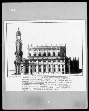 Ansicht der nordwestlichen Langseite der Katholischen Hofkirche in Dresden