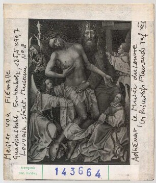 Meister von Flémalle (Robert Campin): Gnadenstuhl. Louvain, Städt. Museum