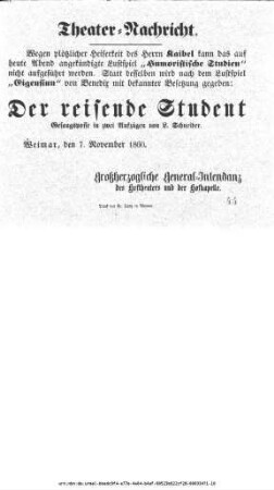 Der reisende Student
