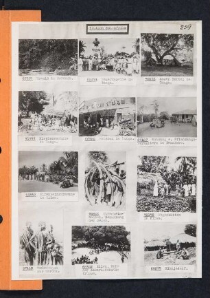 Albumblatt 38 mit Angebotsserie "Deutsch-Ost-Afrika"