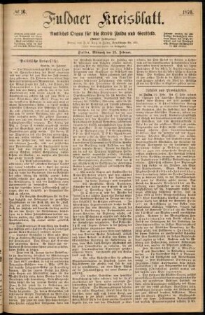 Ausgabe vom Mittwoch, den 23. Februar 1876.