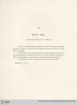 Petit Bol (Caffaggiolo XVe siècle)