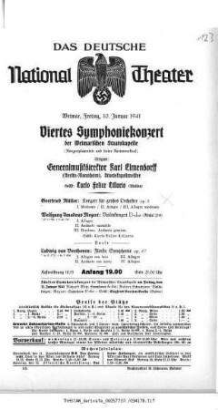 Viertes Symphoniekonzert