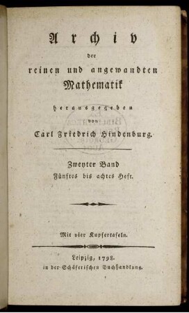 2: Archiv der reinen und angewandten Mathematik