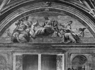 Malerische Ausstattung — Die Kardinalstugenden Fortitudo, Prudentia und Temperantia