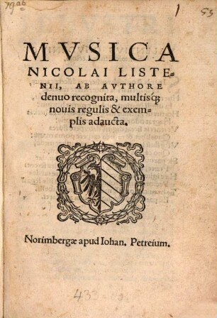 Mvsica Nicolai Listenii