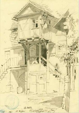 Richen Fachwerkhaus mit Vorbau, Hintergasse Nr. 20