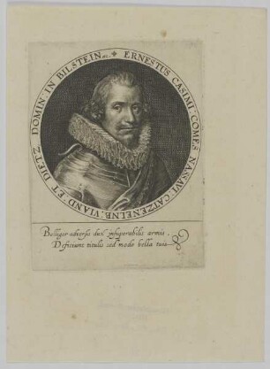 Bildnis des Ernestus Casimi. Comes a Nassau