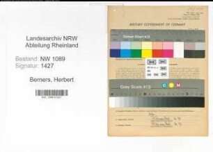 Entnazifizierung Herbert Berners , geb. 23.09.1921 (Brandmeister)